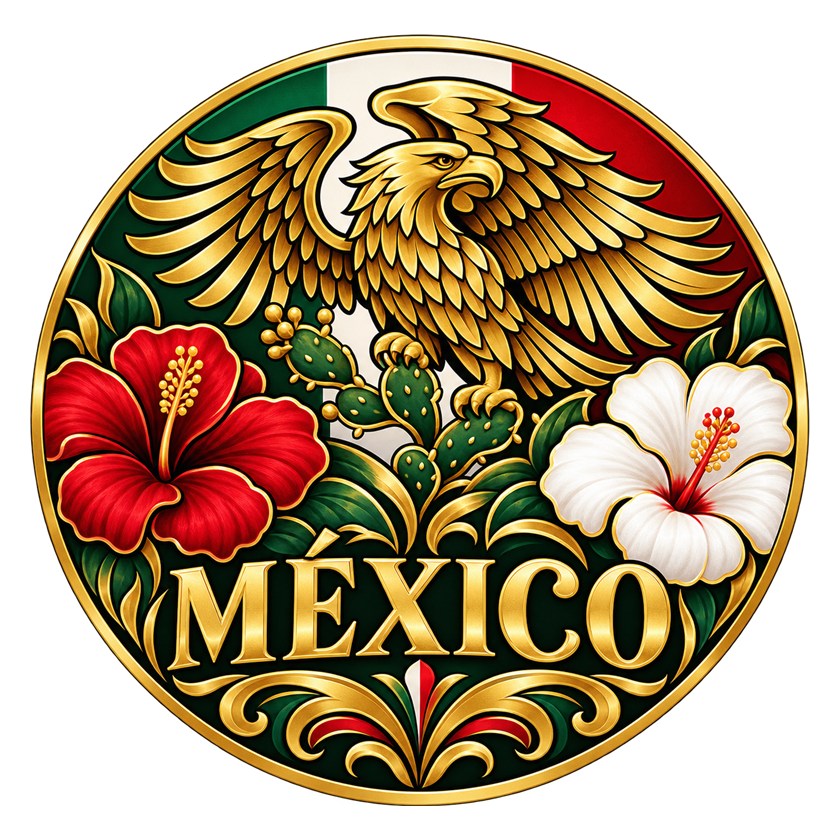 Águila y Flores design