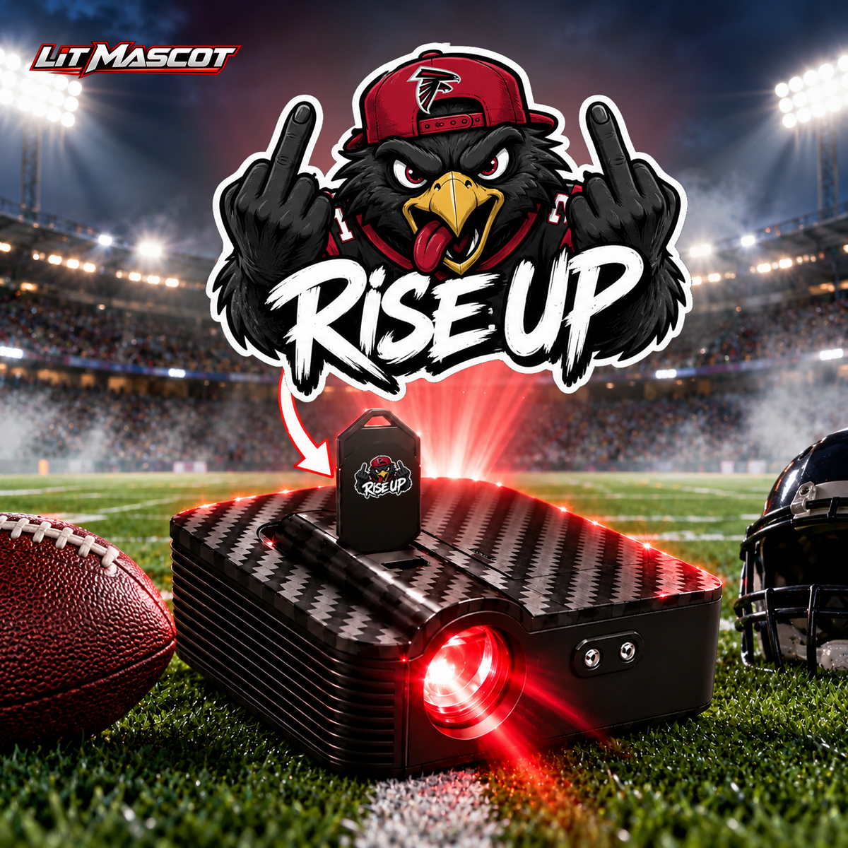 Rise Up Door Lights — Wireless Mascot Projectors (2-Pack)